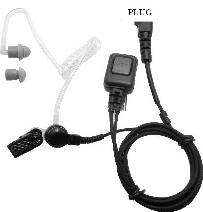 Hytera Hyt 2 Pin Acoustic Tube Earphone Microphone.