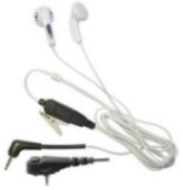 Kenwood MP3 Style Earbud  Earpiece & MICROPHONE 2 Pin  Fitting