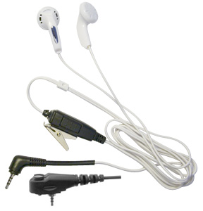 Sepura Earbud Earpiece MP3 Microphone Dual White MP3 Style